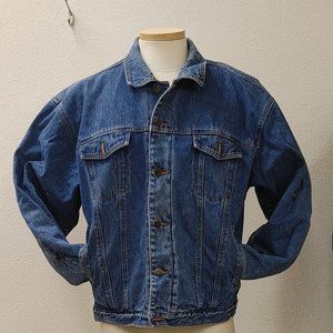 FLEECE LINED JEAN JACKET BY EGLE JEANS SIZE XL
